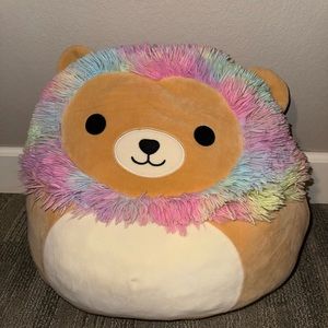 NWOT Leonard The Rainbow Mane Lion Squishmallows 16"